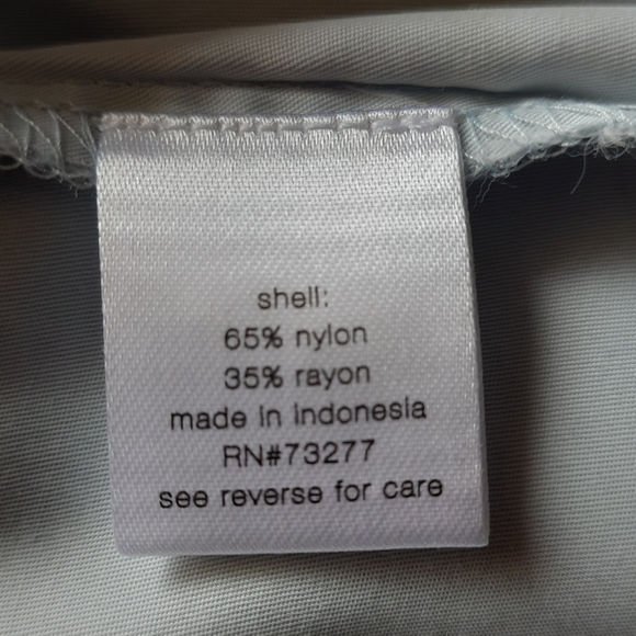 Elizabeth and James Collarless Shirt Dress Blue XL - Picture 16 of 16